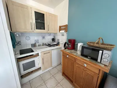 Cuisine ou kitchenette dans l'établissement SH280-031 - Appart 2 pièces 5 couchages SAINT HILAIRE DE RIEZ
