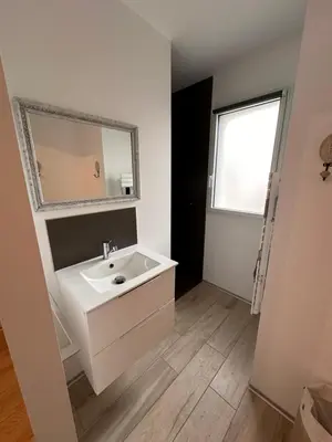 Salle de bains dans l'établissement Maison 'Home Bien-Être' 30m2 avec terrasse et jardin