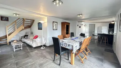 Coin salon dans l'établissement BA000-17F Mais 4 pièces - 6 couchages BARBATRE