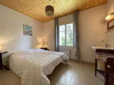 Un ou plusieurs lits dans un hébergement de l'établissement NO000-047 Mais 4 pièces- 5 couchages NOIRMOUTIER EN L'ILE
