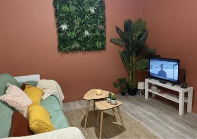 Télévision ou salle de divertissement dans l'établissement La Casa Mexico - Parking privé gratuit & terrasse