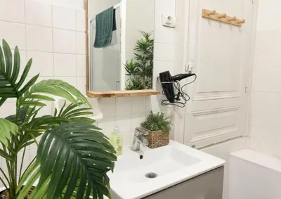 Salle de bains dans l'établissement La Casa Mexico - Parking privé gratuit & terrasse