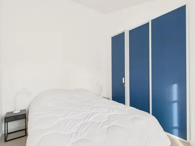 Un ou plusieurs lits dans un hébergement de l'établissement Maison pour 4 adultes 2 enfants a 30 m de la mer