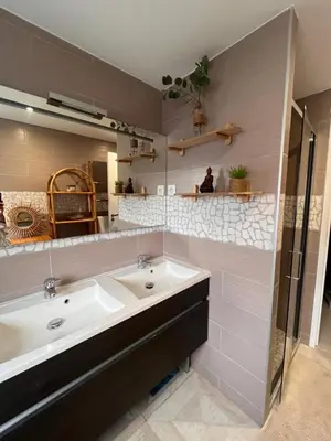 Salle de bains dans l'établissement Mon Hameau de Charme aux portes de Nantes