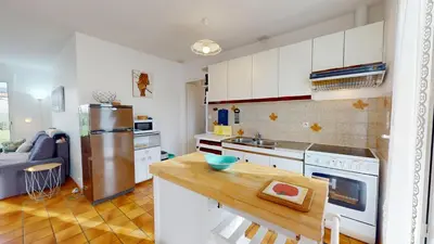 Cuisine ou kitchenette dans l'établissement La Brise Vendeenne