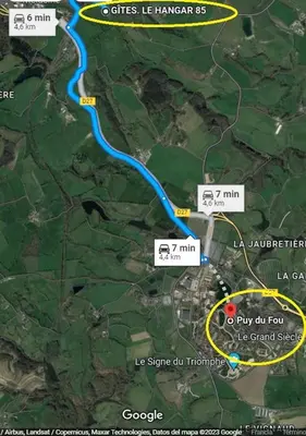 Plan de l'établissement Le Studio - campagne - 5km du Parc