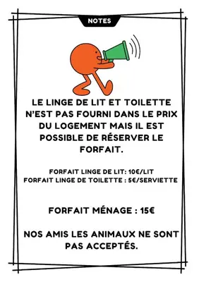 Plan de l'établissement Le Studio - campagne - 5km du Parc