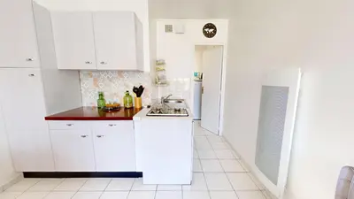 Cuisine ou kitchenette dans l'établissement Le Studio des Nenuphars