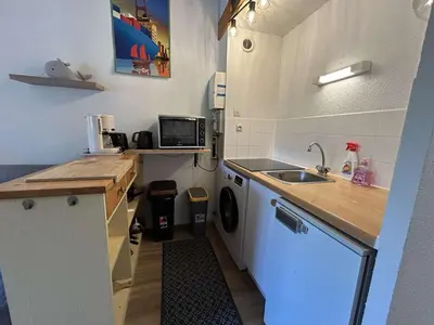Cuisine ou kitchenette dans l'établissement SJ260-200 - Appart 2 pièces mezzanine - 4 couchages SAINT JEAN DE MONTS