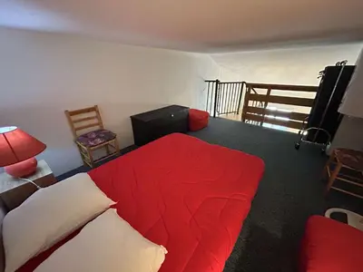 Un ou plusieurs lits dans un hébergement de l'établissement SJ260-200 - Appart 2 pièces mezzanine - 4 couchages SAINT JEAN DE MONTS