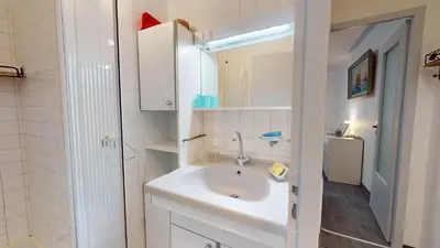 Salle de bains dans l'établissement Evasion Marine