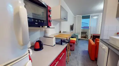 Cuisine ou kitchenette dans l'établissement Evasion Marine