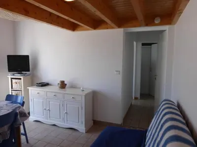 Télévision ou salle de divertissement dans l'établissement HI110-025 Mais 3 pièces mezz 6 couchages SAINT HILAIRE DE RIEZ