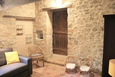 Coin salon dans l'établissement Le domaine du plessis