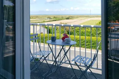 Balcon ou terrasse dans l'établissement GU060-015 Appartement 2 pièces - 4 couchages LA GUERINIERE