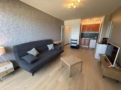 Télévision ou salle de divertissement dans l'établissement SH180-135 - Appart 2 pièces 4 couchages SAINT HILAIRE DE RIEZ
