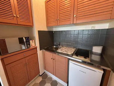 Cuisine ou kitchenette dans l'établissement SH180-135 - Appart 2 pièces 4 couchages SAINT HILAIRE DE RIEZ
