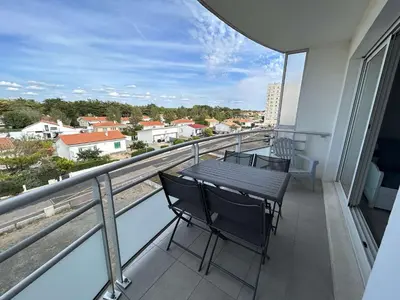 Balcon ou terrasse dans l'établissement SJ170-02G - Appart Studio-cabine 4 couchages SAINT JEAN DE MONTS