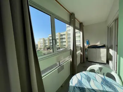 Un ou plusieurs lits dans un hébergement de l'établissement SH380-124 - Appart 2 pièces 4 couchages - SAINT HILAIRE DE RIEZ
