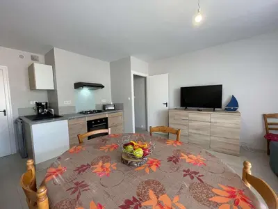Cuisine ou kitchenette dans l'établissement SH210-06B - Appart 2 pièces 5 couchages SAINT HILAIRE DE RIEZ
