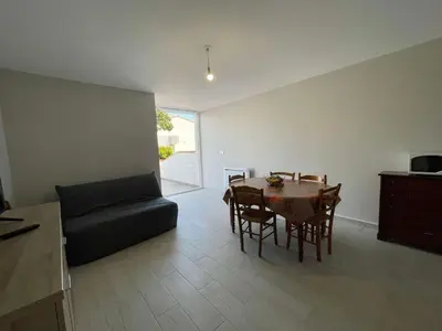 Coin salon dans l'établissement SH210-06B - Appart 2 pièces 5 couchages SAINT HILAIRE DE RIEZ