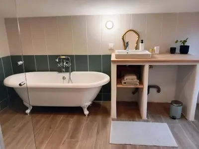 Salle de bains dans l'établissement Studio nature indépendant