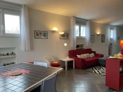 Coin salon dans l'établissement NO000-035 Appartement 3 pièces - 4 couchages NOIRMOUTIER EN L'ILE