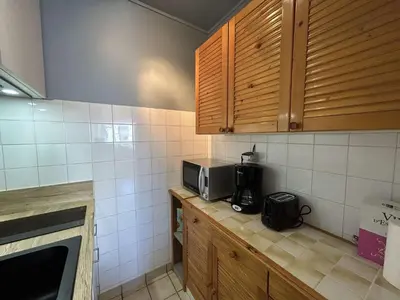 Cuisine ou kitchenette dans l'établissement SH380-043 - Appart 2 pièces 4 couchages - SAINT HILAIRE DE RIEZ