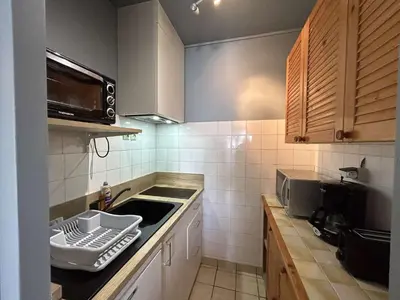 Cuisine ou kitchenette dans l'établissement SH380-043 - Appart 2 pièces 4 couchages - SAINT HILAIRE DE RIEZ