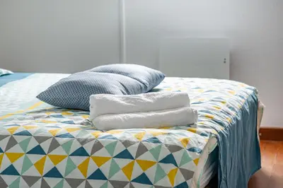 Un ou plusieurs lits dans un hébergement de l'établissement Le Carlina by TAH - Face mer-Balcon-Parking-WIFI