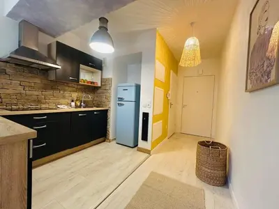 Cuisine ou kitchenette dans l'établissement Casa Cactus