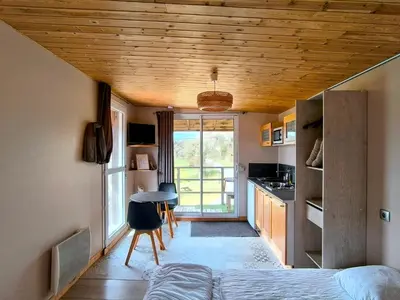 Un ou plusieurs lits dans un hébergement de l'établissement La Cabane