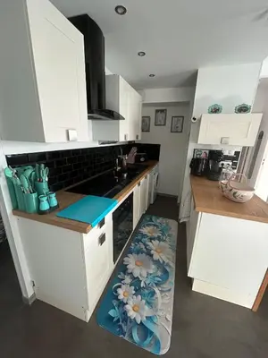 Cuisine ou kitchenette dans l'établissement Appartement 2 chambre vue mer