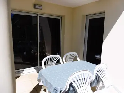 Balcon ou terrasse dans l'établissement Résidence Villa Helios - SAINT MARC SUR MER 2 pièces centre-ville MAE-6363