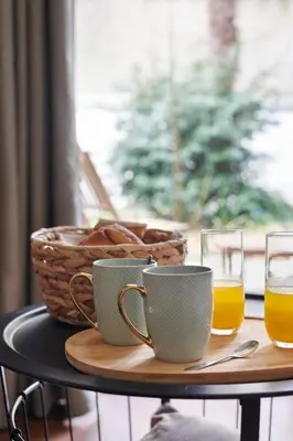 Options de petit-déjeuner proposées aux clients de l'établissement La Bohème Appt hypercentre - terrasse et parking