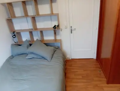 Un ou plusieurs lits dans un hébergement de l'établissement Appartement 3 pièces Saint Nazaire Ouest