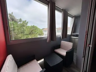 Coin salon dans l'établissement SH210-19E - Appart 2 pièces 4 couchages SAINT HILAIRE DE RIEZ