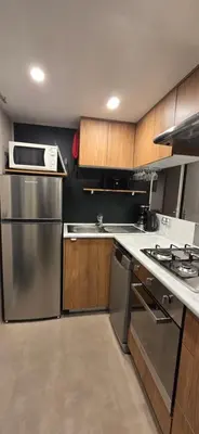 Cuisine ou kitchenette dans l'établissement Sejour au Bois Dormant 88