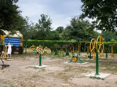 Aire de jeux pour enfants de l'établissement Mobil Home Confort avec Terrasse pour 6 pers. - API-1-52-1743