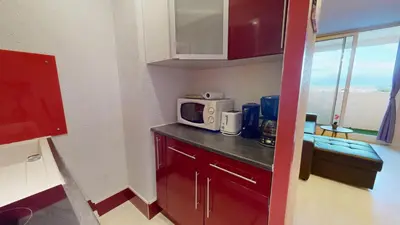 Cuisine ou kitchenette dans l'établissement Le Repos Atlantique