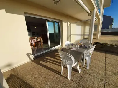 Balcon ou terrasse dans l'établissement SH080-003 - Appartement 2 pièces cabine 4 couchages - SAINT HILAIRE DE RIEZ