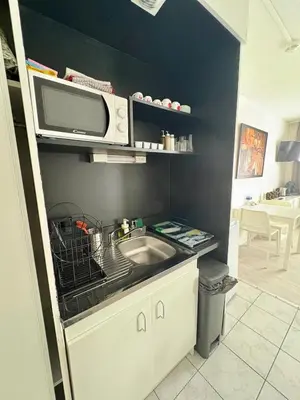 Cuisine ou kitchenette dans l'établissement Le Clos de l'Ancien Hôtel - Free parking