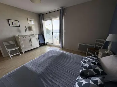 Un ou plusieurs lits dans un hébergement de l'établissement Résidence La Vague - Location de Vacances - PORNICHET - BONNE SOURCE - FACE MER MAE-6743