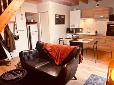 Cuisine ou kitchenette dans l'établissement Maison 4 5 pers Cholet PuyduFou Maulevrier