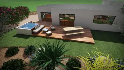 Jardin de l'établissement SCI Familly Bernard
