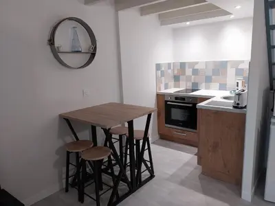 Cuisine ou kitchenette dans l'établissement Chez Lilian & Isa - Gîte 2-4 personnes