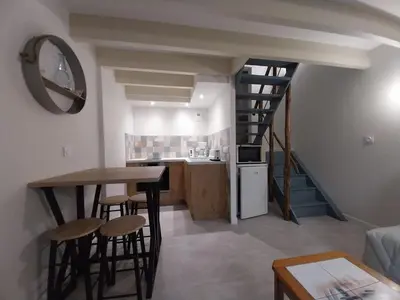 Cuisine ou kitchenette dans l'établissement Chez Lilian & Isa - Gîte 2-4 personnes