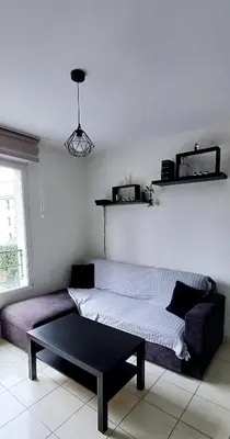 Coin salon dans l'établissement Quiet apartment in Nantes city center with Secure parking