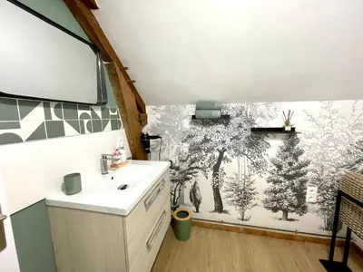 Cuisine ou kitchenette dans l'établissement L'Appart'Anjou