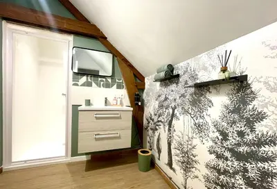 Cuisine ou kitchenette dans l'établissement L'Appart'Anjou